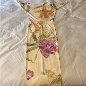 PrettyLittleThing Floral One Shoulder Dress - Multicolor
